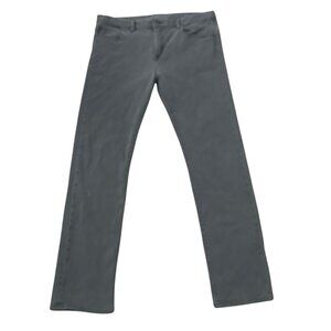 Banana Republic Slim Fit Traveler Denim Jeans 36x34 Gray Casual Stretch Mens